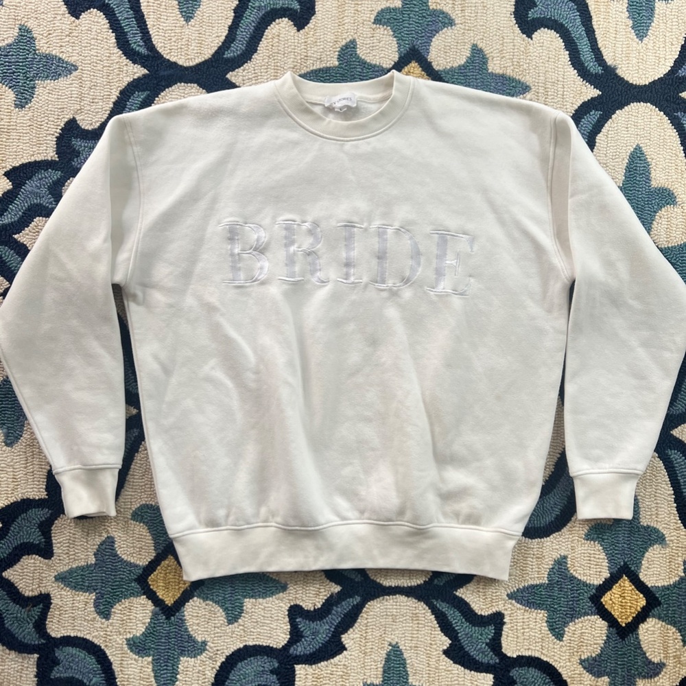 Bride Statement Sweatshirt - White
